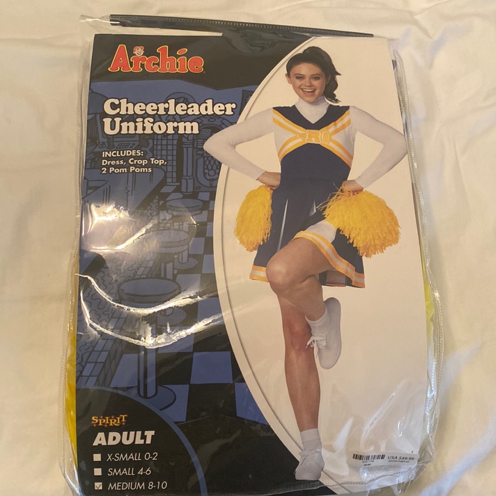 cheerleader costume, worn once